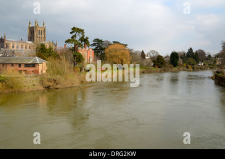 Il memorandum di Wye da Hereford Ponte Vecchio Foto Stock