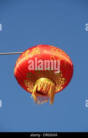 Roma, Italia. 25 Jan 2014 Capodanno cinese in Piazza del Popolo a Roma Italia Credito: Gari Wyn Williams/Alamy Live News Foto Stock