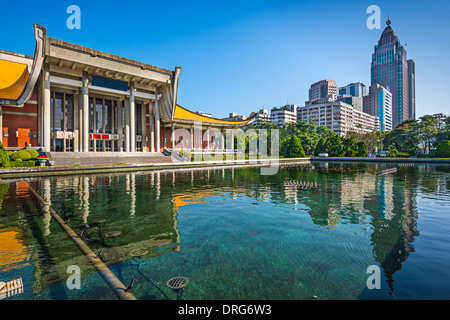 Taipei, Taiwan a Dr. Sun Yat-sen Memorial Hall fontana. Foto Stock