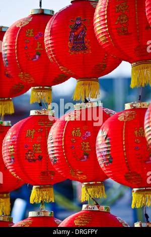 Le lanterne cinesi per il nuovo anno cinese nel day time Foto Stock