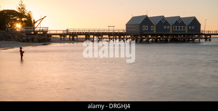 La pesca a Bussleton Foto Stock