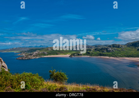 Le spiagge intorno Gruinard Bay nr Paisley Ross & Cromarty Highland Scozia Scotland Foto Stock