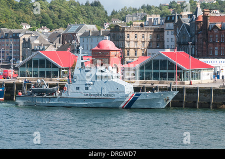 UK Border Agency Motovedetta SEntinel a Oban Argyll & Bute Scozia Scotland Foto Stock