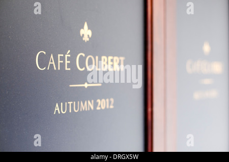 Parte di Forefront di Cafe Colbert che aprì nel Settembre 2012 Foto Stock