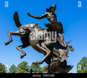 Statua di Frontier Days Park, Cheyenne, Wyoming USA Foto Stock