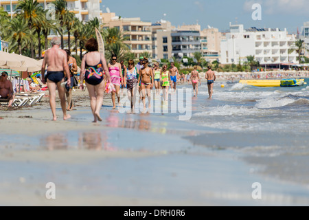 Platja d'en Bossa, Ibiza, Spanien - Platja d'en Bossa , Ibiza, Spagna Foto Stock