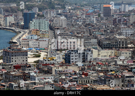 Vista aerea di La Habana cityscape, Havana, Cuba foto: pixstory / Alamy Foto Stock