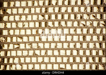 Sfondo costituito di golden square mosaic Foto Stock