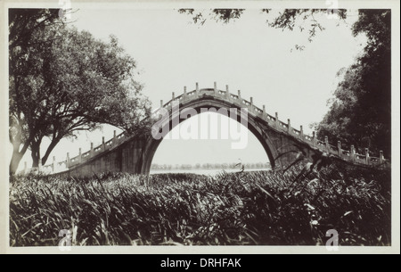 La pietra della cinghia di giada Bridge - Palazzo Estivo Foto Stock