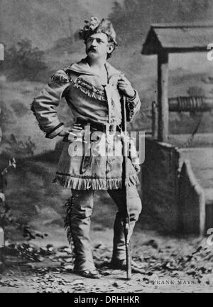 Un ritratto del cowboy, Frank Mays. Foto Stock