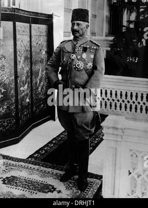 Il Kaiser Guglielmo II in turco uniforme e fez, WW1 Foto Stock