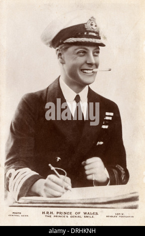 S.a.r. il Principe del Galles (futuro re Edward VIII) Foto Stock