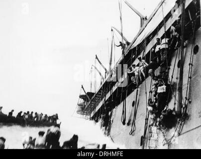 Naufragio della camicia francese Sontay, Mediterraneo, WW1 Foto Stock