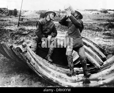 Soldati britannici sul fronte occidentale, WW1 Foto Stock