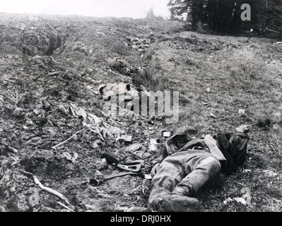 Soldati morti sul campo di battaglia, Rumeno anteriore, WW1 Foto Stock