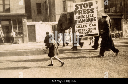 Gli elefanti e pannelli sandwich - Jack gambe Diamond Foto Stock