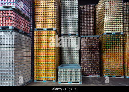 Stati Uniti d'America,Florida,Tampa,pattini di birra in un magazzino, un sigaro birreria della città Foto Stock