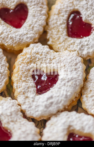 Linzer torte cookies linzer torte Foto Stock