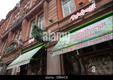 Il Rainforest Cafe Londra Foto Stock