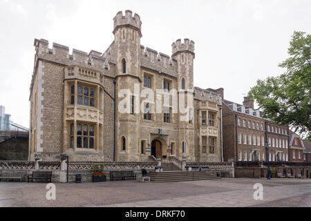 Sede del reggimento reale del reggimento Fusiliers Museum, i siti del Patrimonio Mondiale dell'UNESCO, la Torre di Londra, Inghilterra, Regno Unito, Europa - 2013. Foto Stock