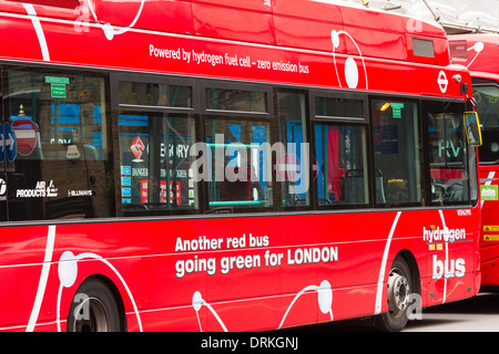 Alimentato a idrogeno di autobus di Londra Foto Stock