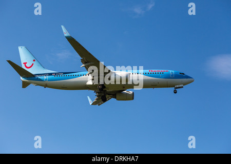 Thomson Boeing 737 a terra Foto Stock