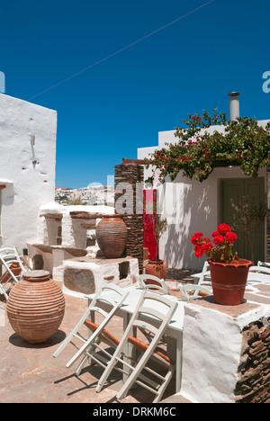 Tradizionale casa Greco su Sifnos Island, Grecia Foto Stock