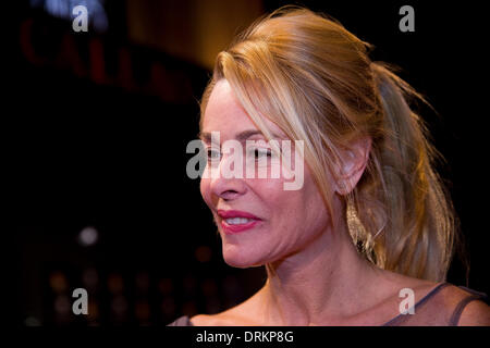 Madrid, Spagna. 27 gennaio, 2014. Film spagnolo il regista Pedro Almodovar pone il photocall di Feroz Awards, premiato dall'Associazione dei widget di pellicola in Spagna. Tenuto a Callao cinema di Madrid. Foto: Oscar Gonzalez/NurPhoto Credito: Oscar Gonzalez/NurPhoto/ZUMAPRESS.com/Alamy Live News Foto Stock