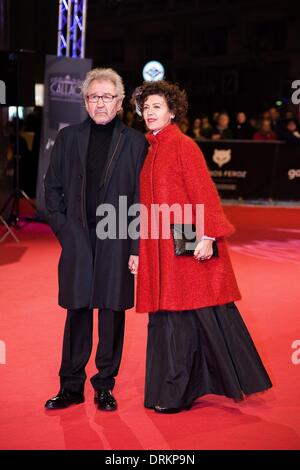 Madrid, Spagna. 27 gennaio, 2014. L'attrice Jose sacrestano pone il photocall di Feroz Awards, premiato dall'Associazione dei widget di pellicola in Spagna. Tenuto a Callao cinema di Madrid. Credito: Oscar Gonzalez/NurPhoto/ZUMAPRESS.com/Alamy Live News Foto Stock