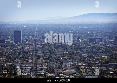 West Los Angeles Area metropolitana. Los Angeles, California, Stati Uniti d'America Panorama. Città americane Raccolta foto. Foto Stock
