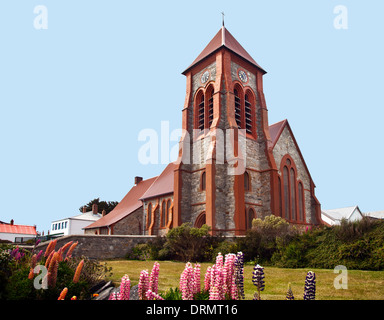 La cattedrale di Christ Church, Stanley, Isole Falkland Foto Stock