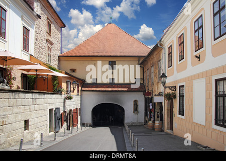 Zagabria la porta di pietra, uno dei simboli più famosi della città Foto Stock