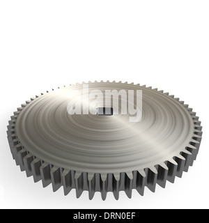 Metal Gear isolati su sfondo bianco Foto Stock