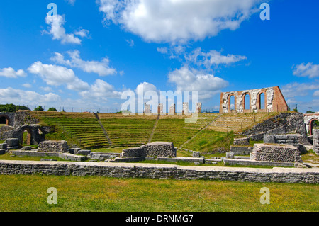 Gubbio. Teatro romano. Umbria. L'Italia. Europa Foto Stock