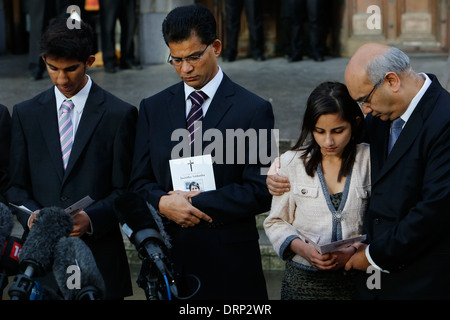 Servizio di ringraziamento fine infermiera Jacintha Saldanha Foto Stock
