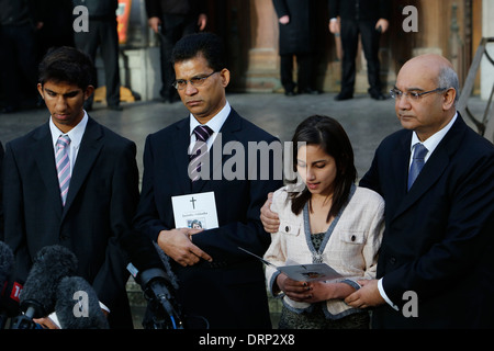 Servizio di ringraziamento fine infermiera Jacintha Saldanha Foto Stock