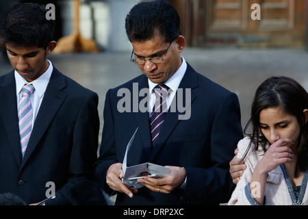 Servizio di ringraziamento fine infermiera Jacintha Saldanha Foto Stock
