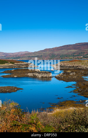 Vista verso il Loch Tuath, Isle of Mull, altopiani, Scotland Regno Unito 2013 Foto Stock