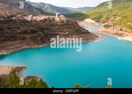 Embalse Arenos in Puebla de arenoso Castellon fiume Mijares Spagna Foto Stock