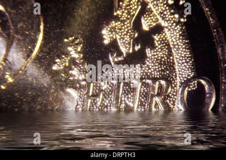 Euro moneta Foto Stock