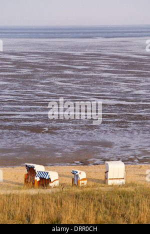 Spiaggia di Cuxhaven Foto Stock