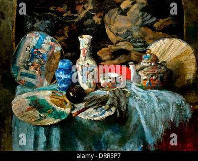 Chinoiseries con i fan di James Ensor 1860-1949 Belgio belga Foto Stock