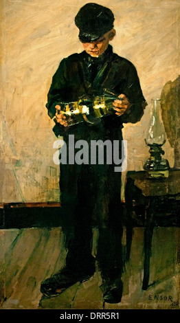 La lampada più leggera di James Ensor 1860-1949 Belgio belga Foto Stock