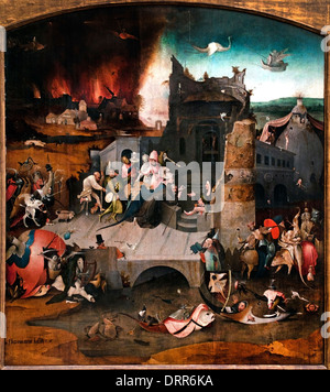 Trittico con Tentazioni di sant'Antonio da Hieronymus van Aken (Bosch) 1516 Paesi Bassi Paesi Bassi Foto Stock