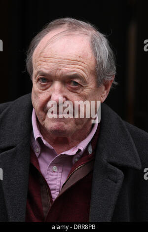 Londra, UK, 31 gennaio 2014. James Bolam visto alla BBC Broadcasting House. Credito: Simon Matthews/Alamy Live News Foto Stock