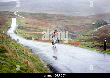 Keith Henderson di Southborough RC competere a livello nazionale in materia di Hill Climb campionati. La Stang, North Yorkshire. Foto Stock