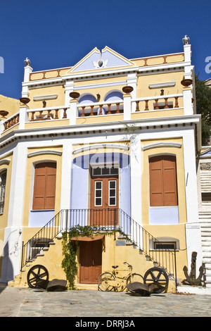 Tradizionale casa greca Foto Stock