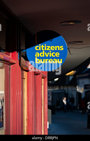 Citizens Advice Bureau segno Stratford upon Avon Regno Unito Foto Stock