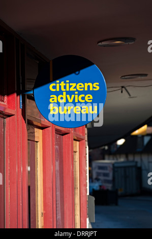 Citizens Advice Bureau segno Stratford upon Avon Regno Unito Foto Stock