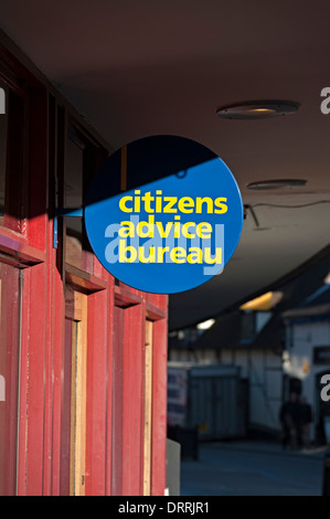 Citizens Advice Bureau segno Stratford upon Avon Regno Unito Foto Stock